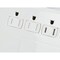 Monoprice Outlet Strip, Surge, USB, 5-15R, 5-15P, 6 ft., White 9202 - alternate 5
